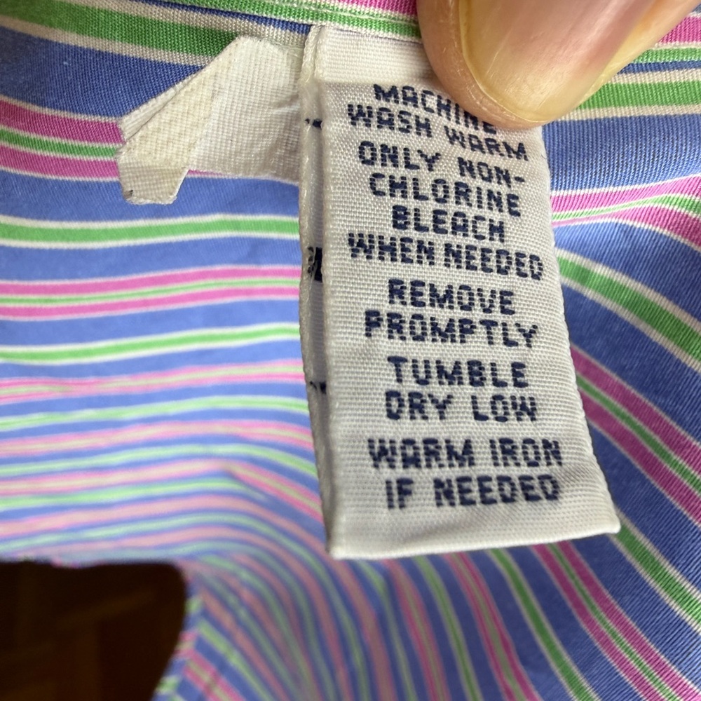 Ralph Lauren Multicolor Striped Button Down Shirt - Picture 4 of 5